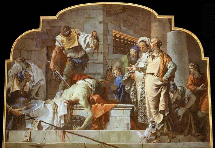 TIEPOLO, Giovanni Domenico The Beheading of John the Baptist china oil painting image